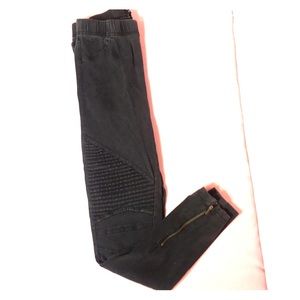 Black Moto Jeggings